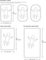 mushie Extra Soft Bassinet Muslin Crib Sheet | 30" x 16" (Baby Blue) - Image 3